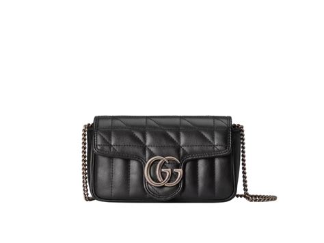 gucci marmont black silver hardware